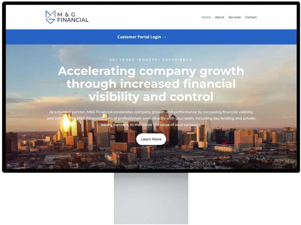 M&G Financial Group - VDS Partner - Website Screen Image@2x